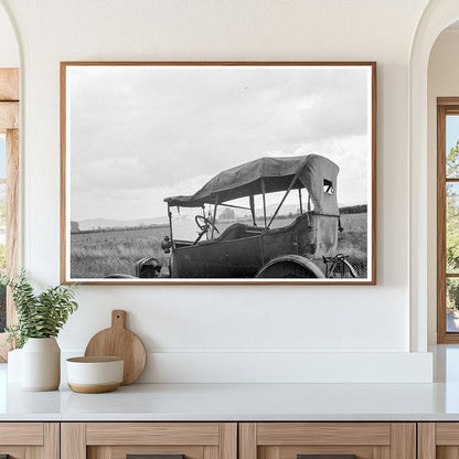 Abandoned Model T in Oregon Field October 1939 - Available at KNOWOL