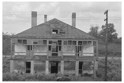 Abandoned Plantation Home Stable Louisiana 1938 - Available at KNOWOL