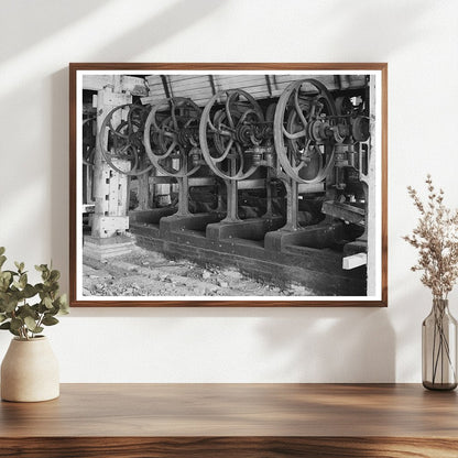 Abandoned Sugar Mill Machinery Gibson Louisiana 1938 - Available at KNOWOL