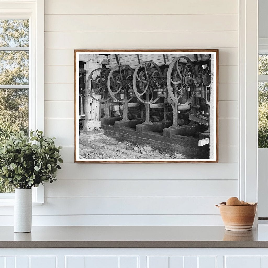 Abandoned Sugar Mill Machinery Gibson Louisiana 1938 - Available at KNOWOL