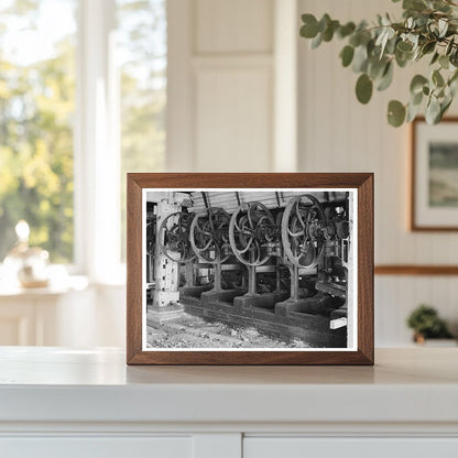 Abandoned Sugar Mill Machinery Gibson Louisiana 1938 - Available at KNOWOL