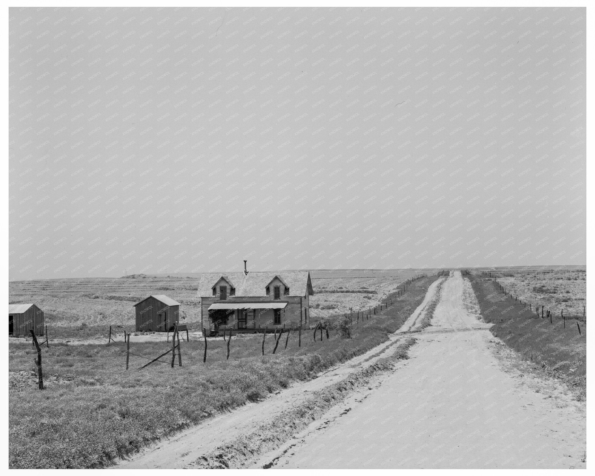 Abandoned Tenant Home in Hall County Texas 1937 - Available at KNOWOL