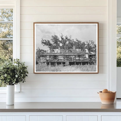 Abandoned Trepagnier Plantation House Louisiana 1944 - Available at KNOWOL