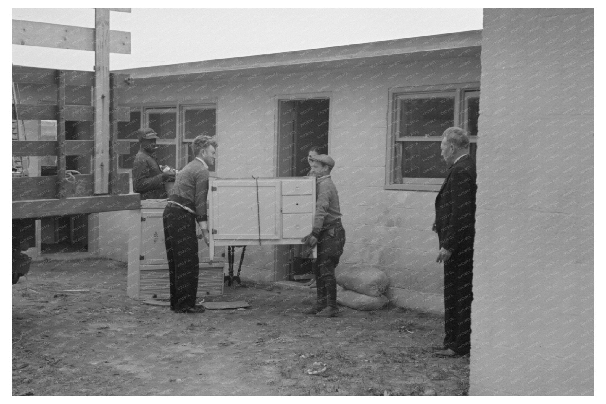 Abe Lipsky Moves into New Home Jersey Homesteads 1936 - Available at KNOWOL