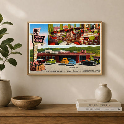 Panguitch, UT: Flying M Café, U.S. Highway 89... Gateway to Bryce Canyon... Panguitch