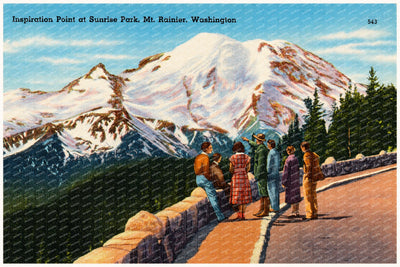 Rainier, Mount, WA: Inspiration Point at Sunrise Park, Mt. Rainier