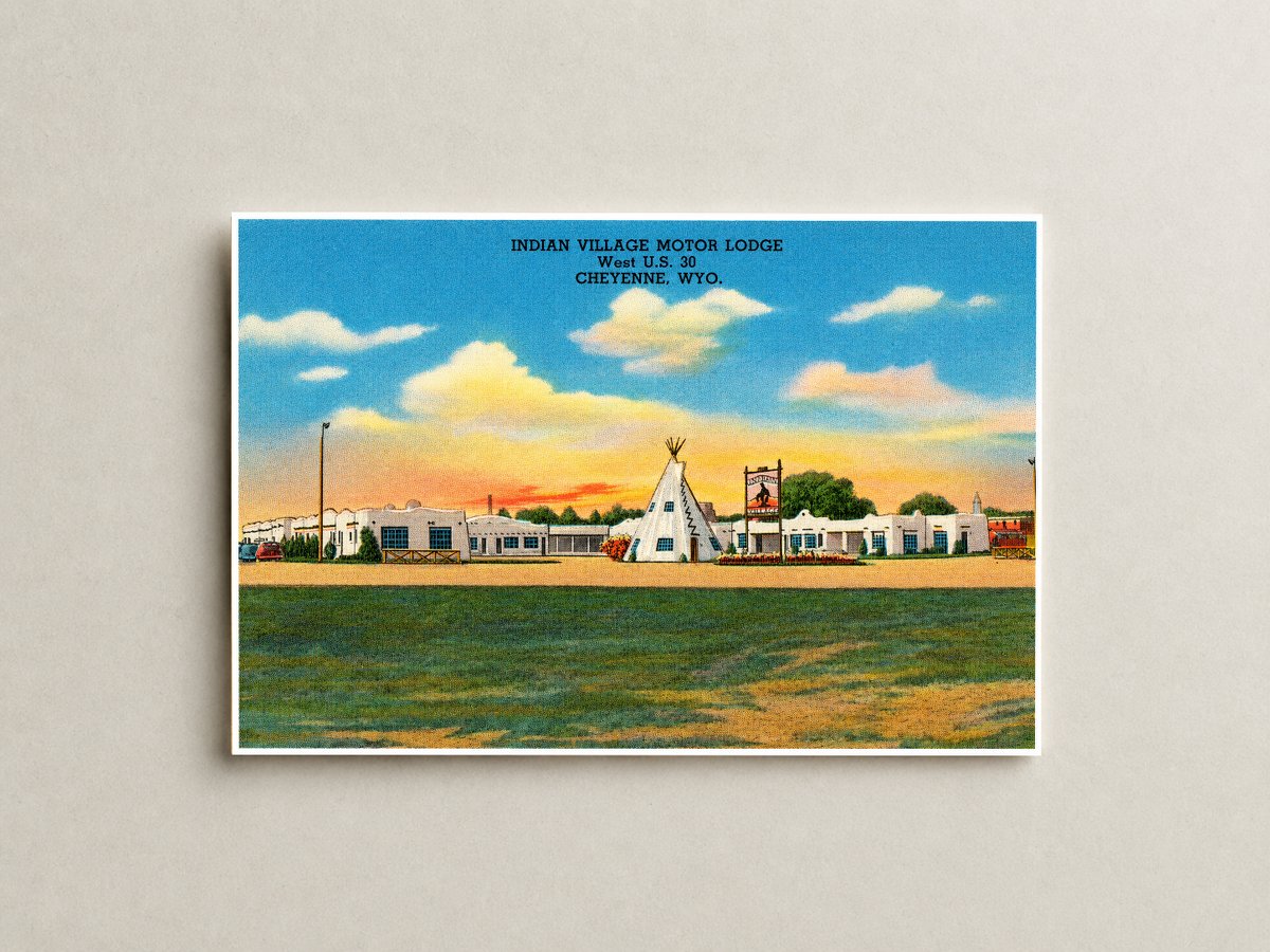 Cheyenne, WY: Indian Village Motor Lodge, west U.S. 30
