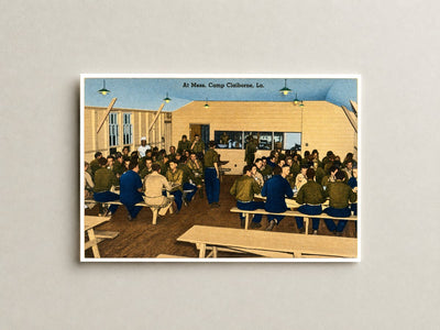Forest Hill, LA: At mess, Camp Claiborne