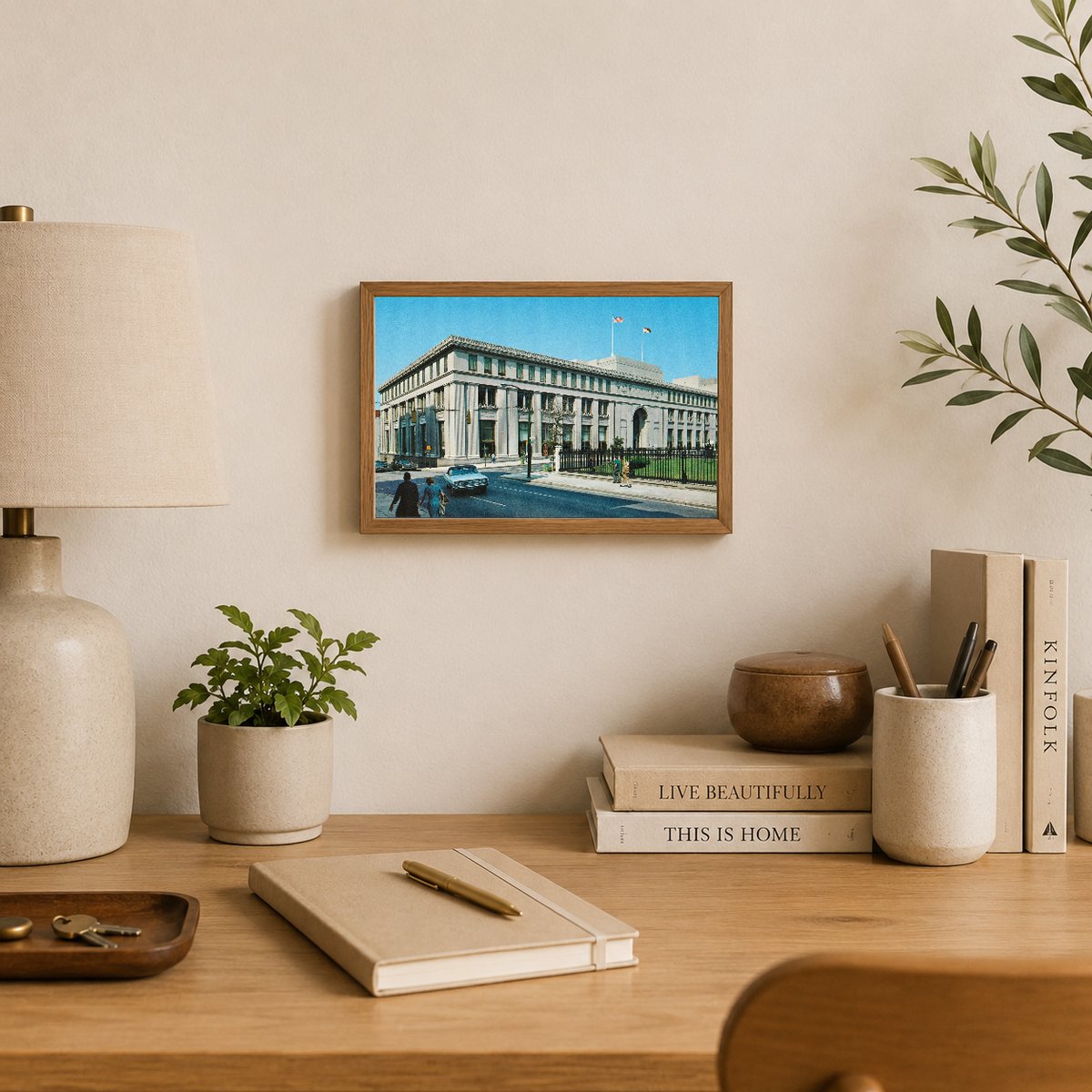 Enoch Pratt Free Library, Baltimore, Maryland — Vintage Maryland Postcard