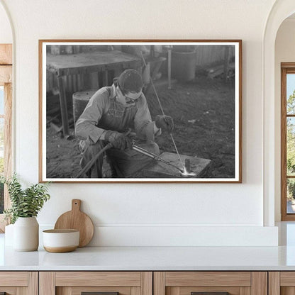 Acetylene Welding in Oil Fields Seminole Oklahoma 1939 - Available at KNOWOL