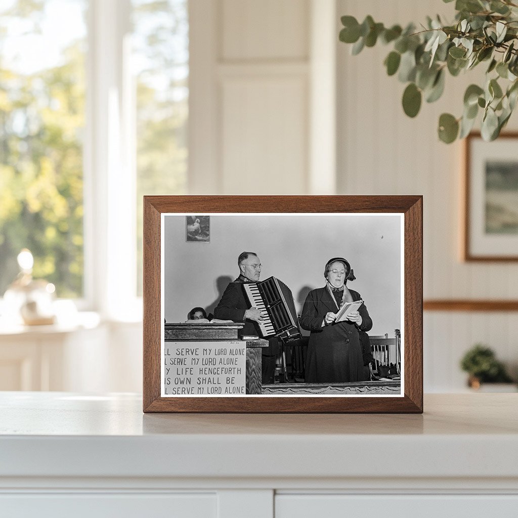 Adjutant and Wife Sing at Salvation Army Event 1939 - Available at KNOWOL