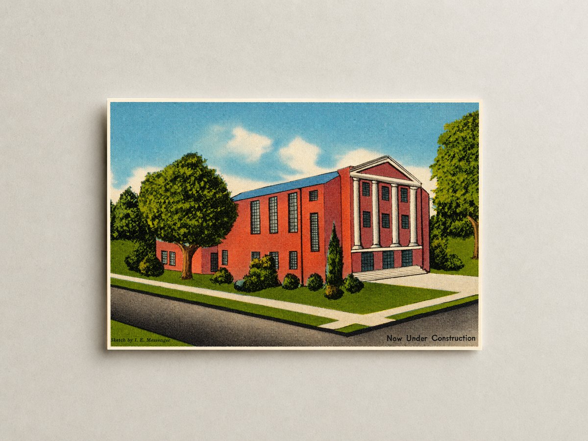 Hattiesburg, MS: Immanuel Baptist Church, "The Friendly Church", Cor. Tuscan at Cherry