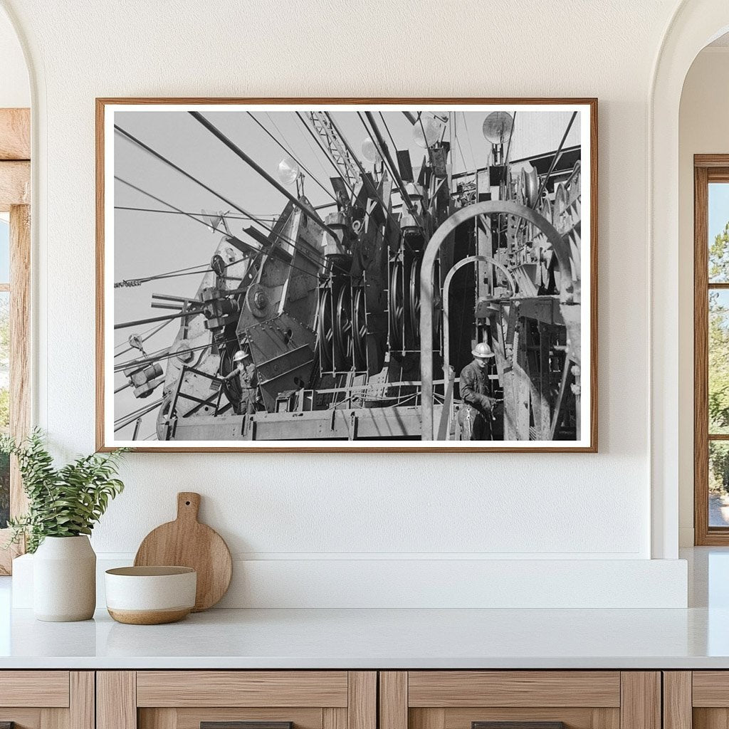 Aerial Tram Wheelhouse at Shasta Dam December 1941 - Available at KNOWOL