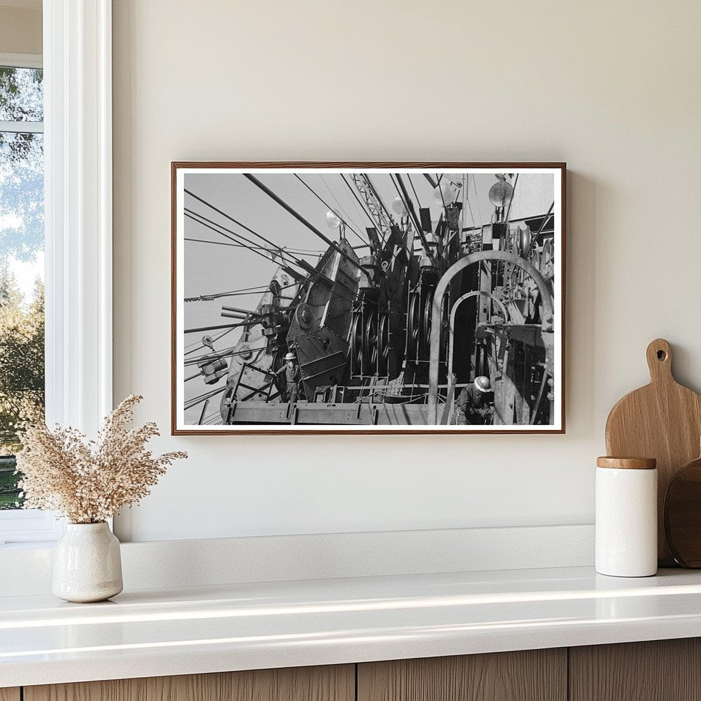 Aerial Tram Wheelhouse Shasta Dam Project 1941 - Available at KNOWOL