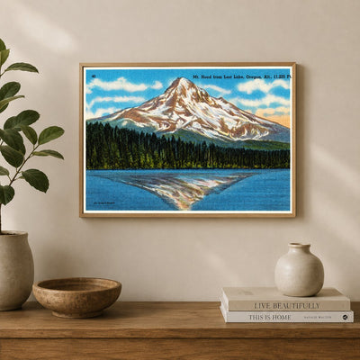 Hood, Mount, OR: Mt. Hood from Lost Lake, Oregon, alt., 11,225 ft.