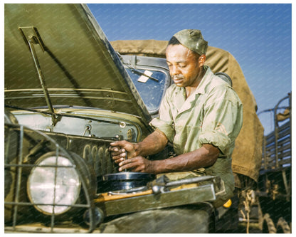 African American Mechanic at Fort Knox June 1942 - Available at KNOWOL