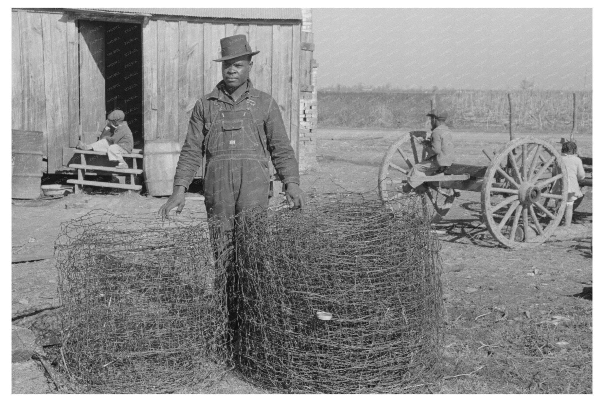 African American Sharecropper in Louisiana 1939 - Available at KNOWOL