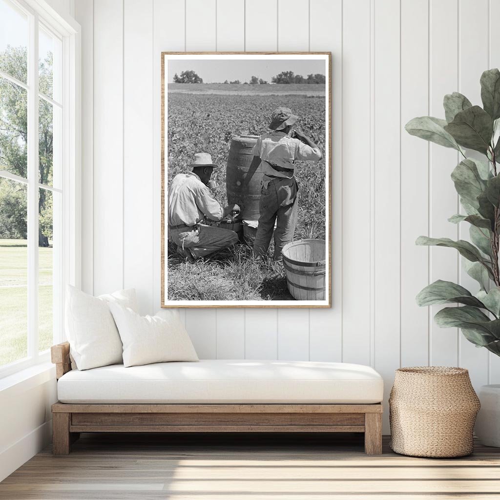 Agricultural Laborer Drinking Water Oklahoma June 1939 - Available at KNOWOL