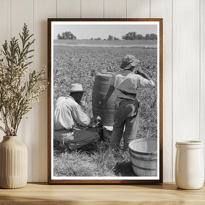 Agricultural Laborer Drinking Water Oklahoma June 1939 - Available at KNOWOL