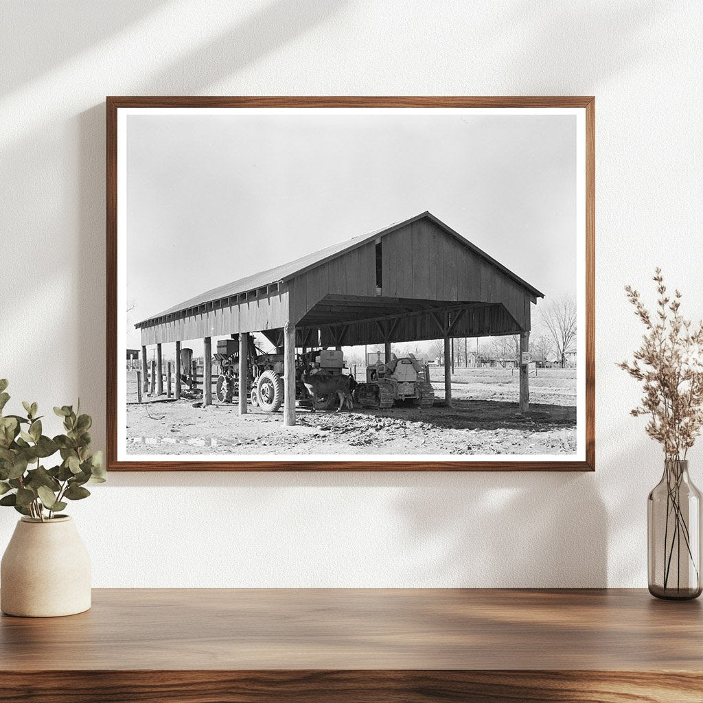 Agricultural Machinery Shed in Jerome Arkansas 1939 - Available at KNOWOL