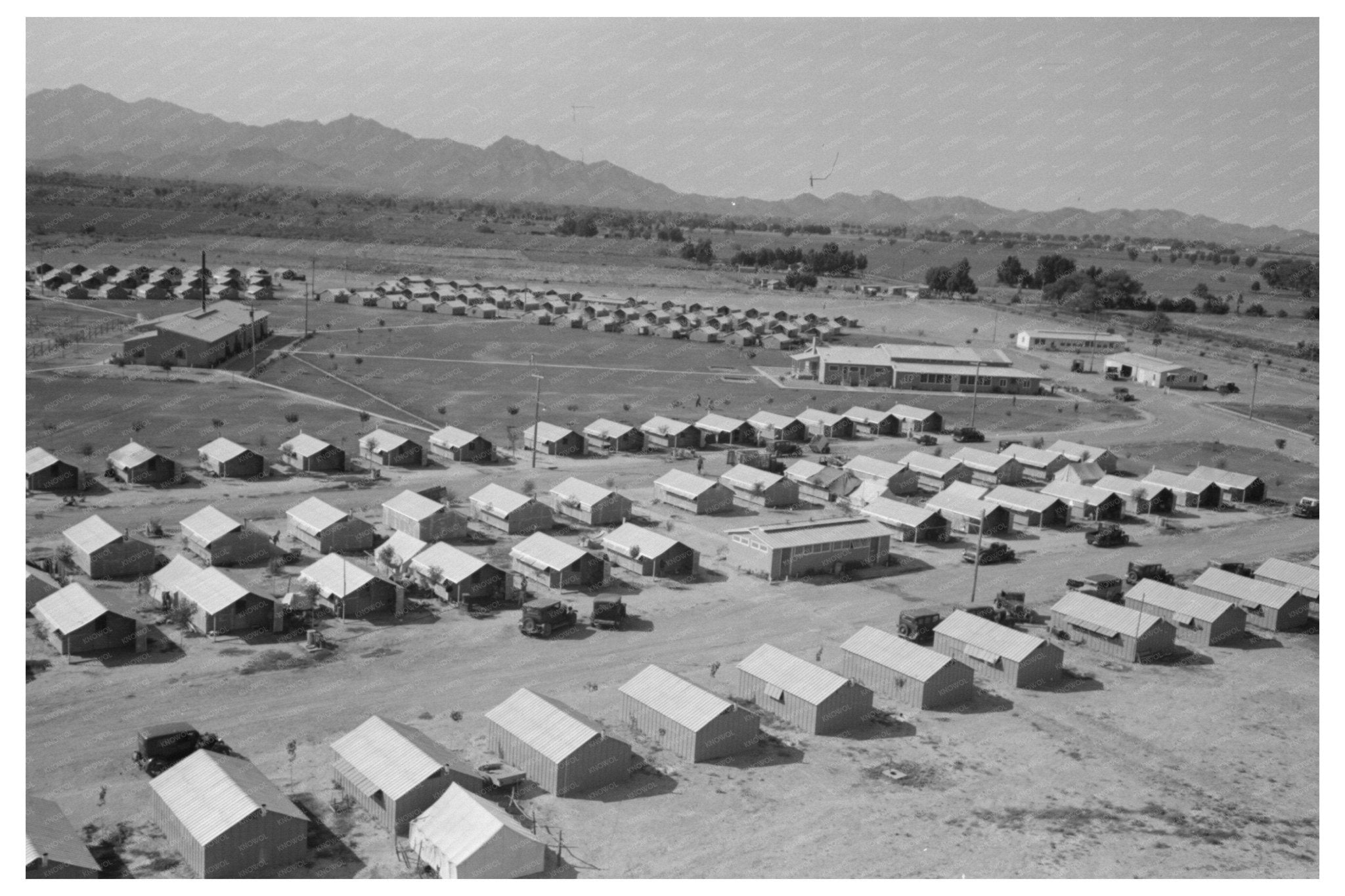Agua Fria Migratory Labor Camp View May 1940 - Available at KNOWOL