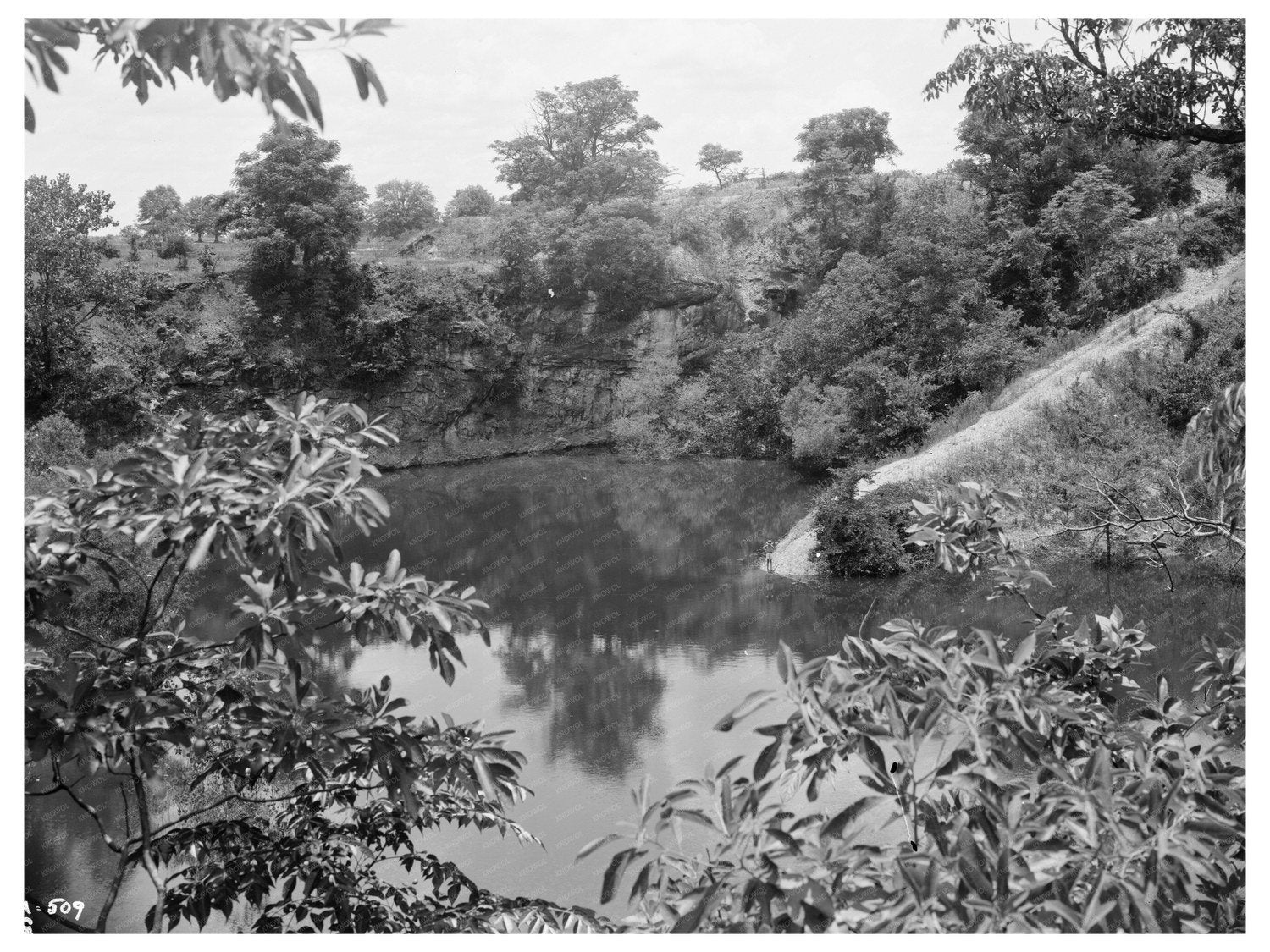 Old Lime Pit Chewacla Limeworks Alabama 1937