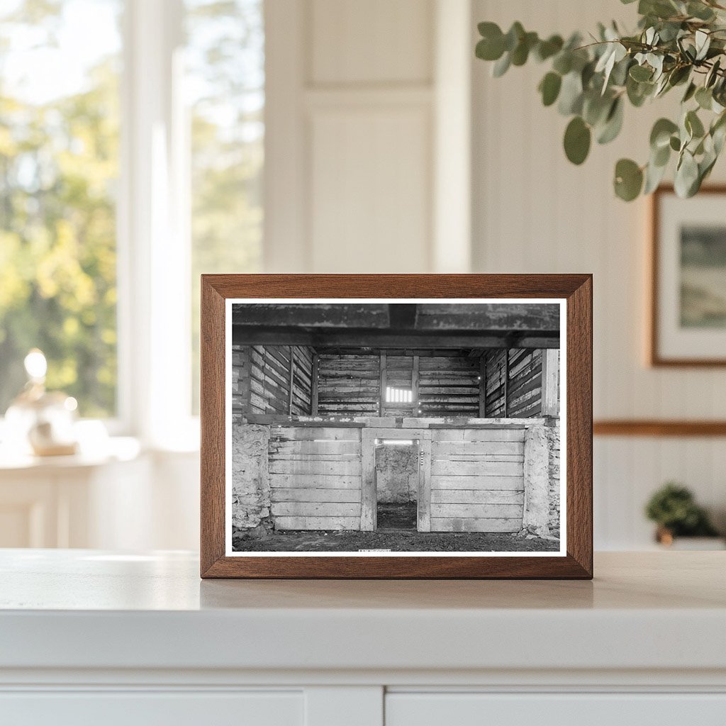 Chewacla Limeworks Convict Quarters Interior 1937