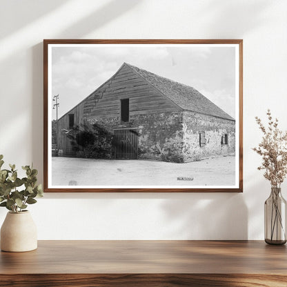 Old Mule Stable Chewacla Limeworks Alabama 1937 Photo