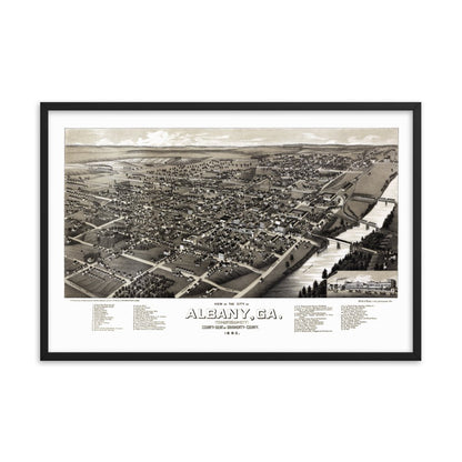 Albany, GA 1885 Framed - Available at KNOWOL