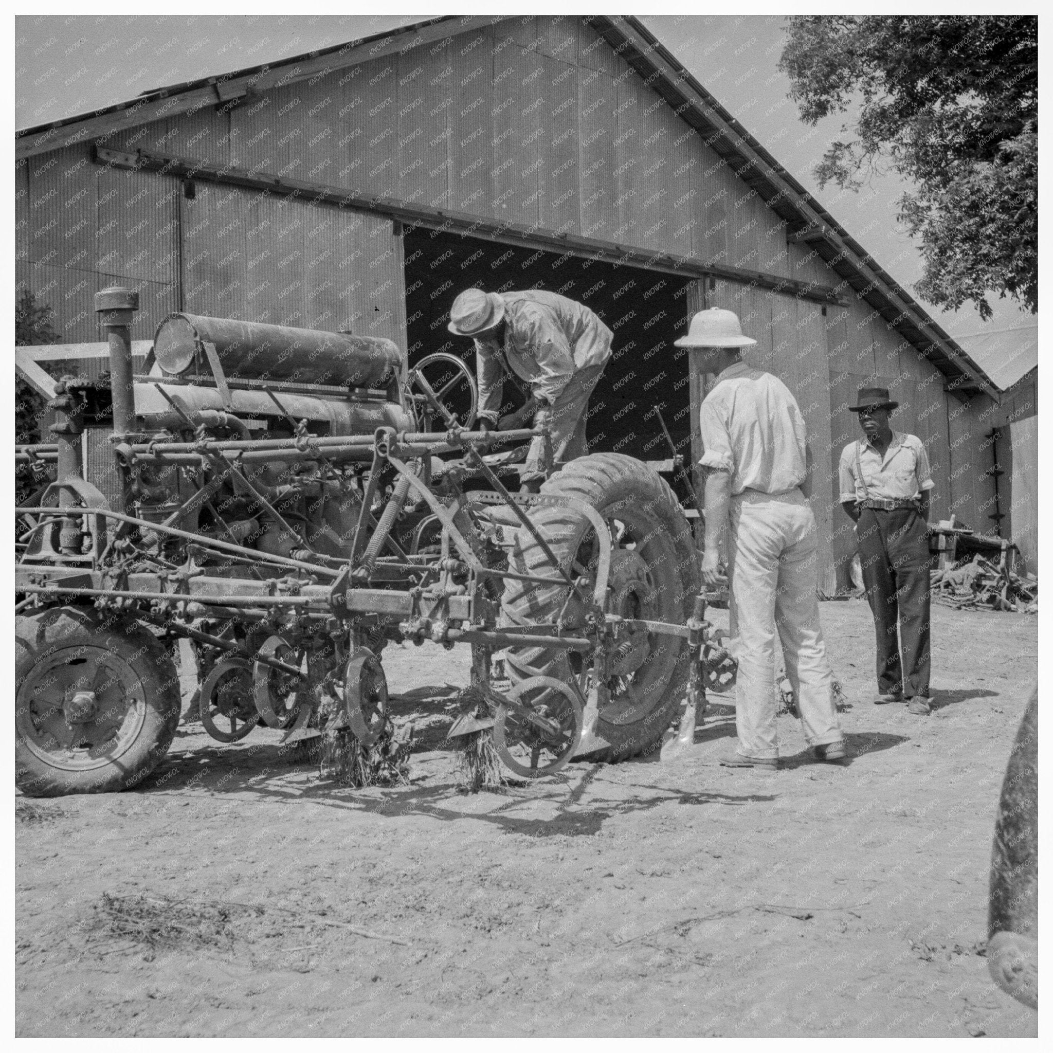 Aldridge Plantation Tractor Drivers and Mechanic 1937 - Available at KNOWOL