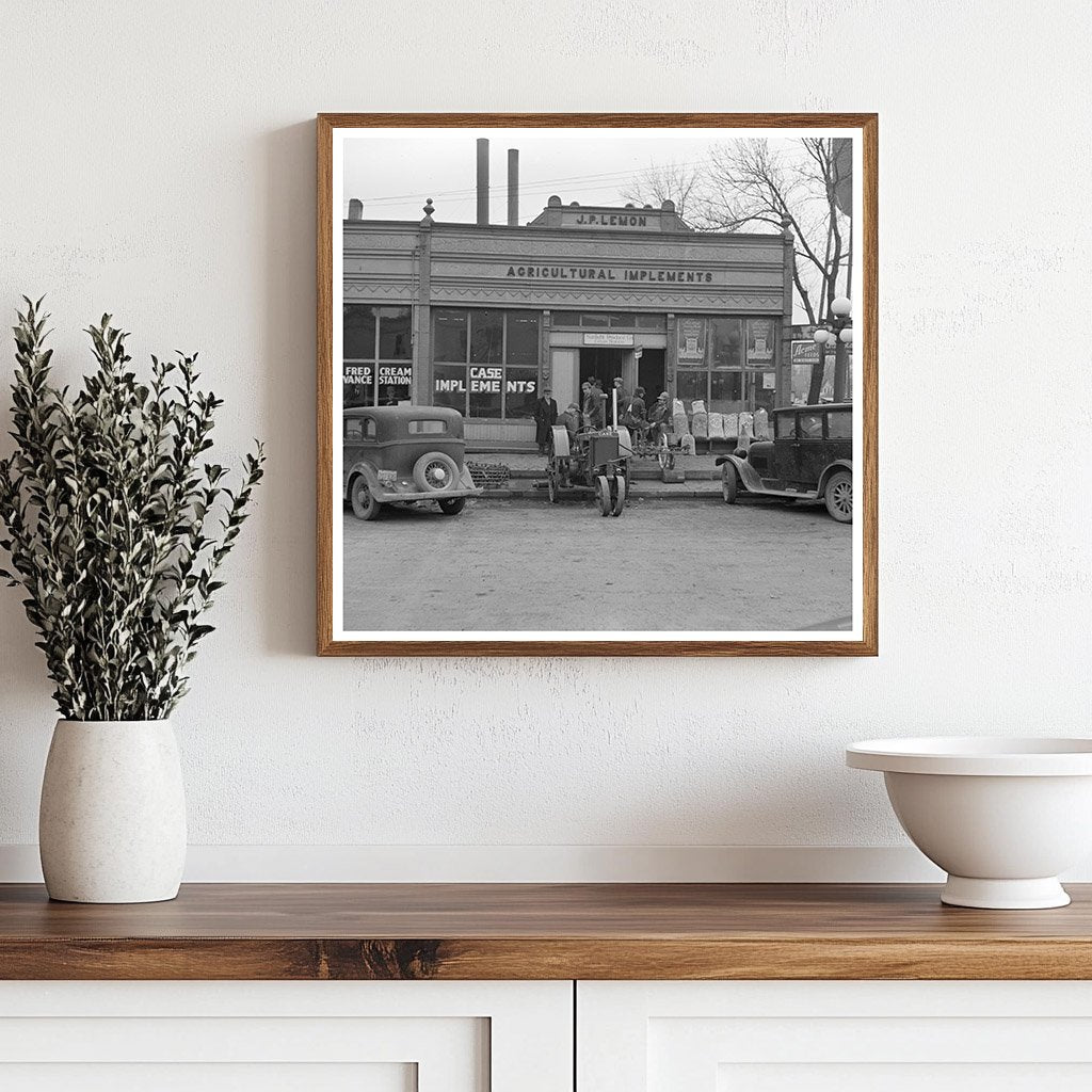 Aledo Illinois Street Scene March 1937 Vintage Photograph - Available at KNOWOL