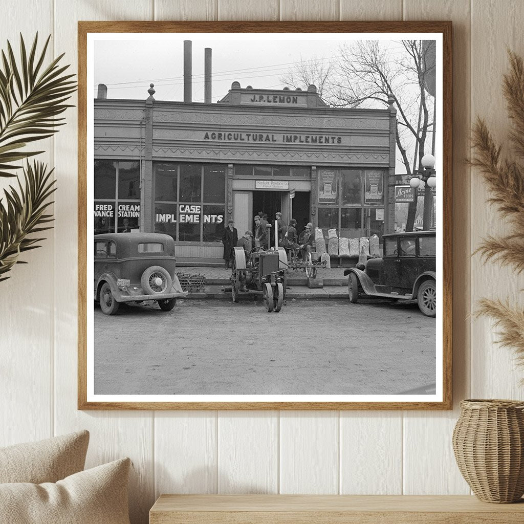 Aledo Illinois Street Scene March 1937 Vintage Photograph - Available at KNOWOL