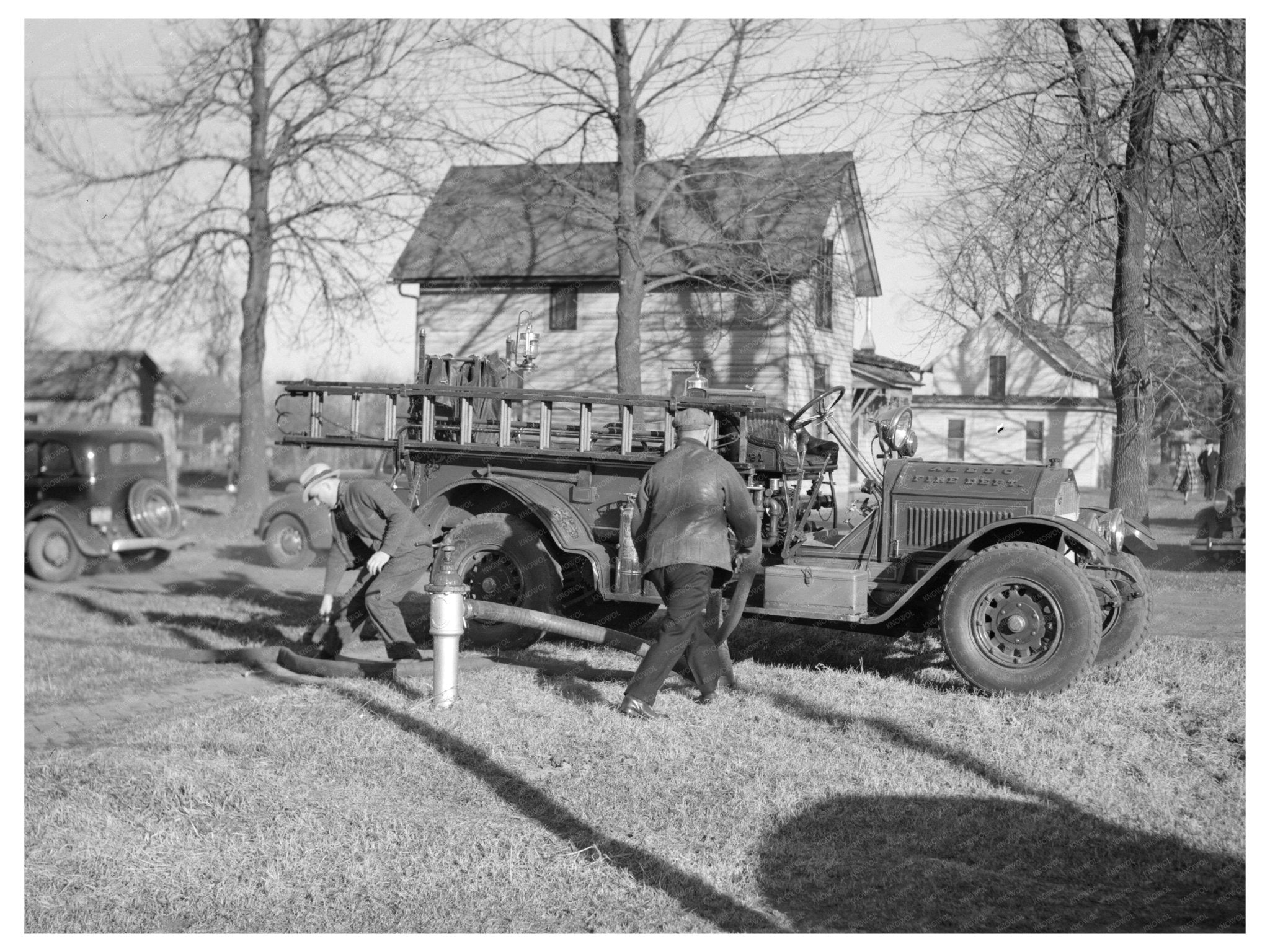 Aledo Illinois Volunteer Fire Department November 1936 - Available at KNOWOL