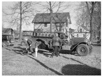 Aledo Illinois Volunteer Fire Department November 1936 - Available at KNOWOL