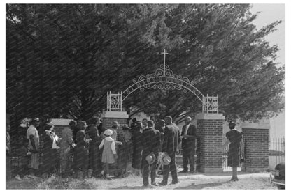 All Saints Day Ceremony Group in New Roads Louisiana 1938 - Available at KNOWOL