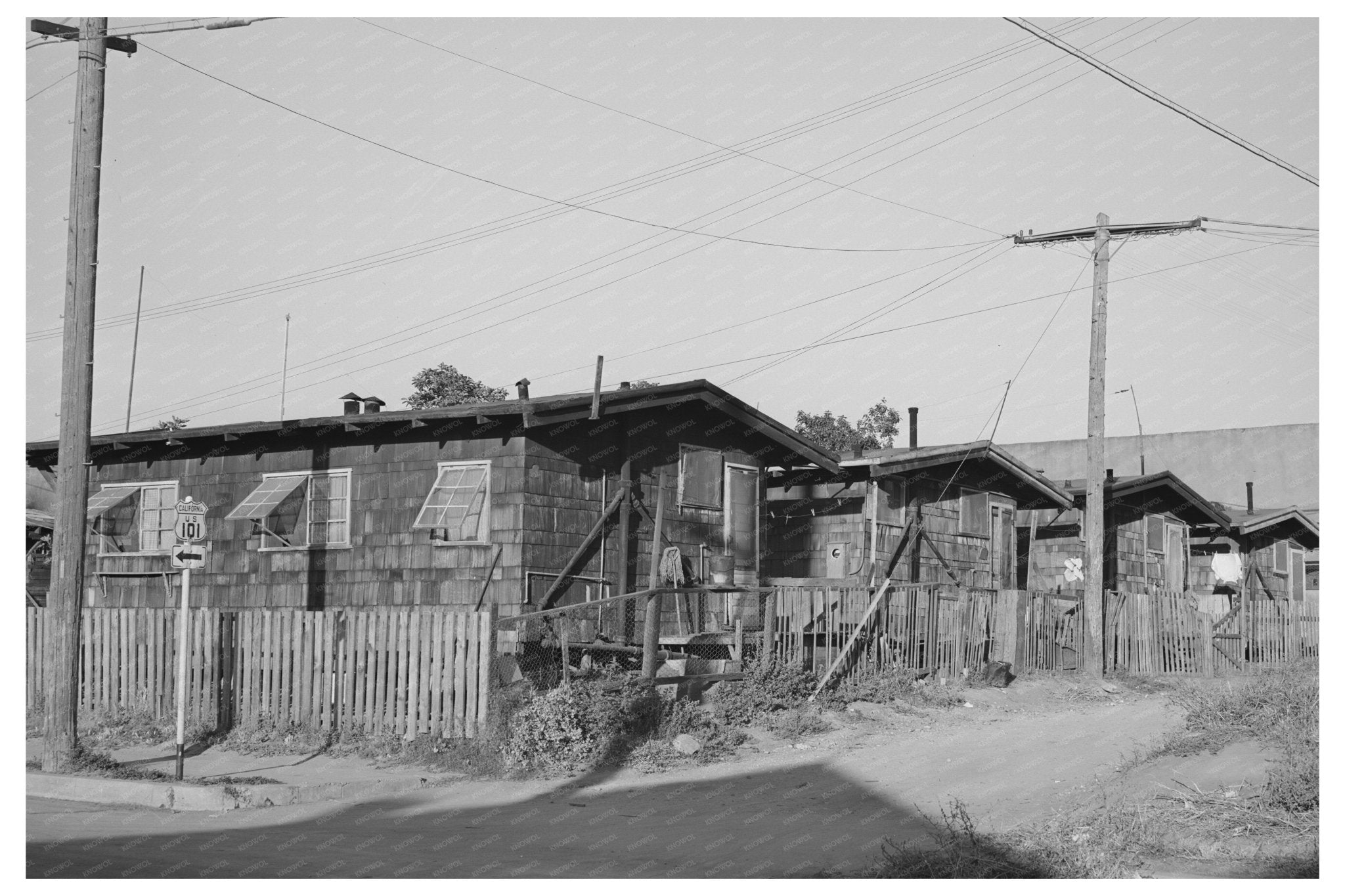 Alley Housing in San Diego California May 1941 - Available at KNOWOL