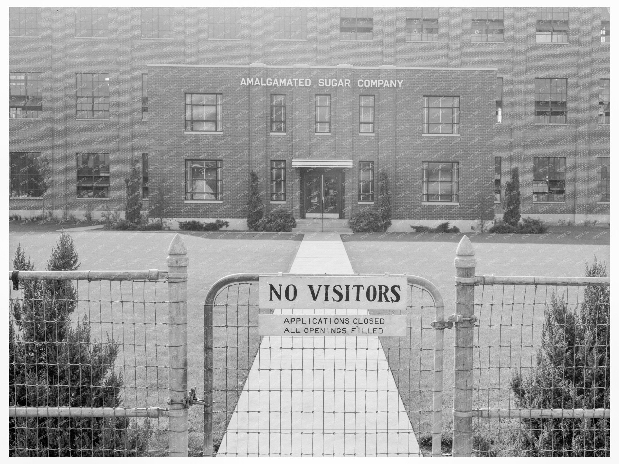 Amalgamated Sugar Company Factory Entrance Nyssa Oregon 1939 - Available at KNOWOL