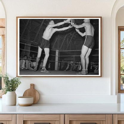 Amateur Boxing Match in Rayne Louisiana September 1938 - Available at KNOWOL