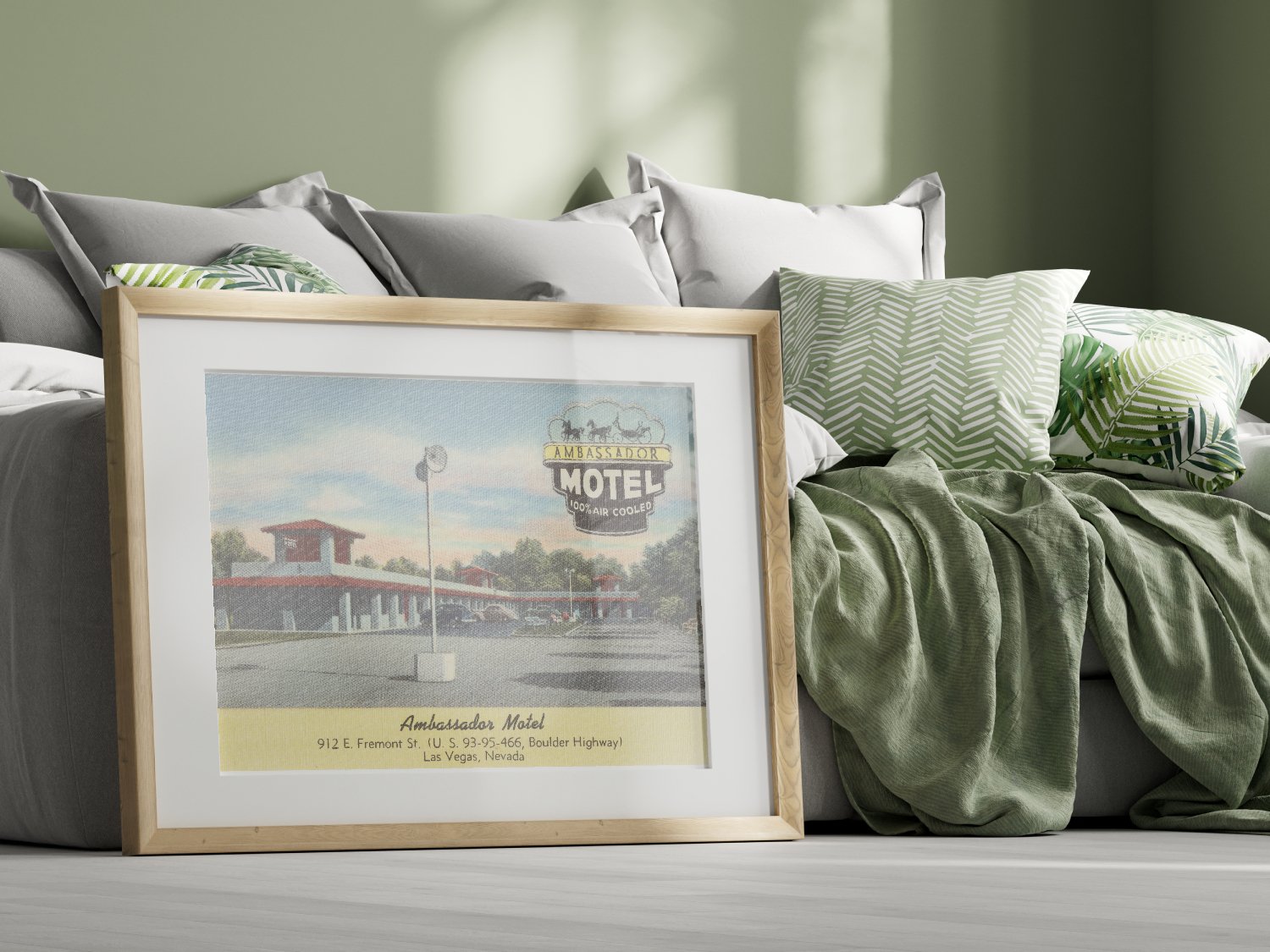 Ambassador Motel Vintage Postcard 1930 - 1945 - Available at KNOWOL