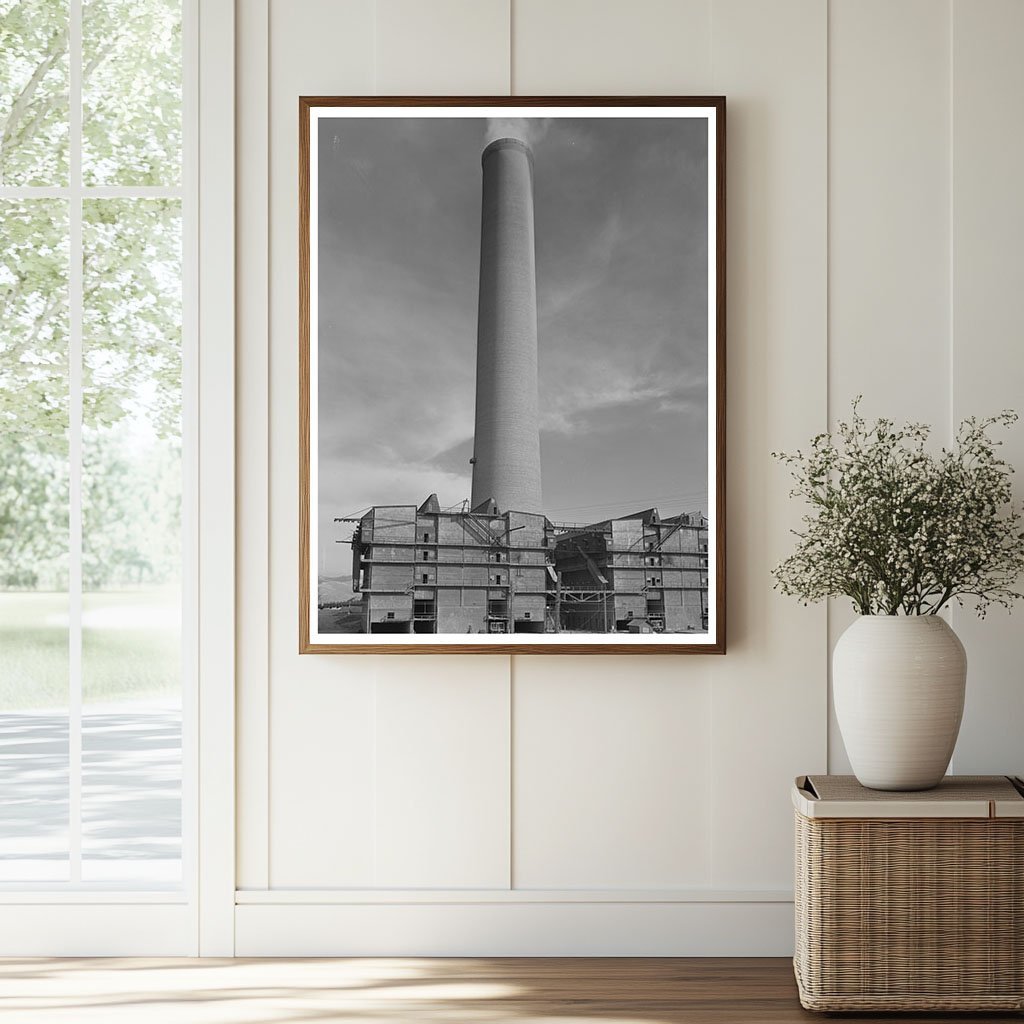 Anaconda Smelter Montana 1942 with Largest Smokestack - Available at KNOWOL