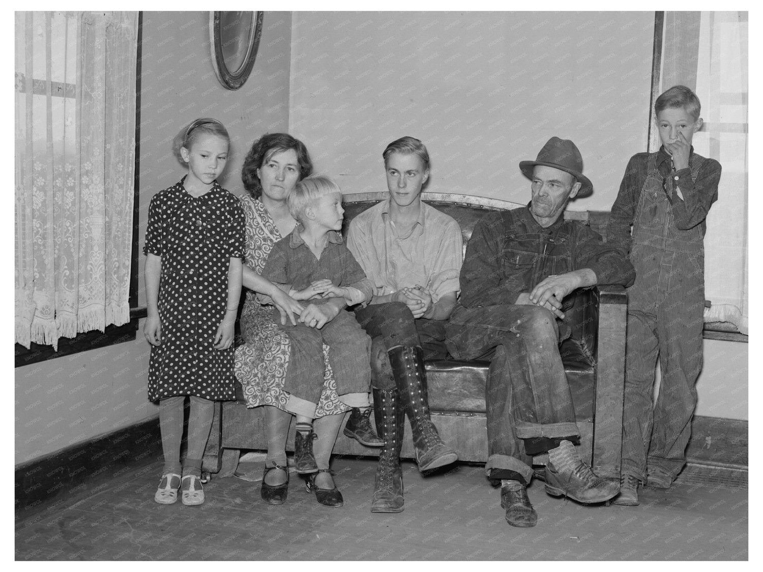 A.O. Ryland Family in Drought Affected North Dakota 1937 - Available at KNOWOL