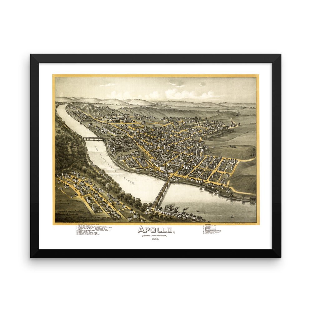 Apollo, PA 1896 Framed - Available at KNOWOL