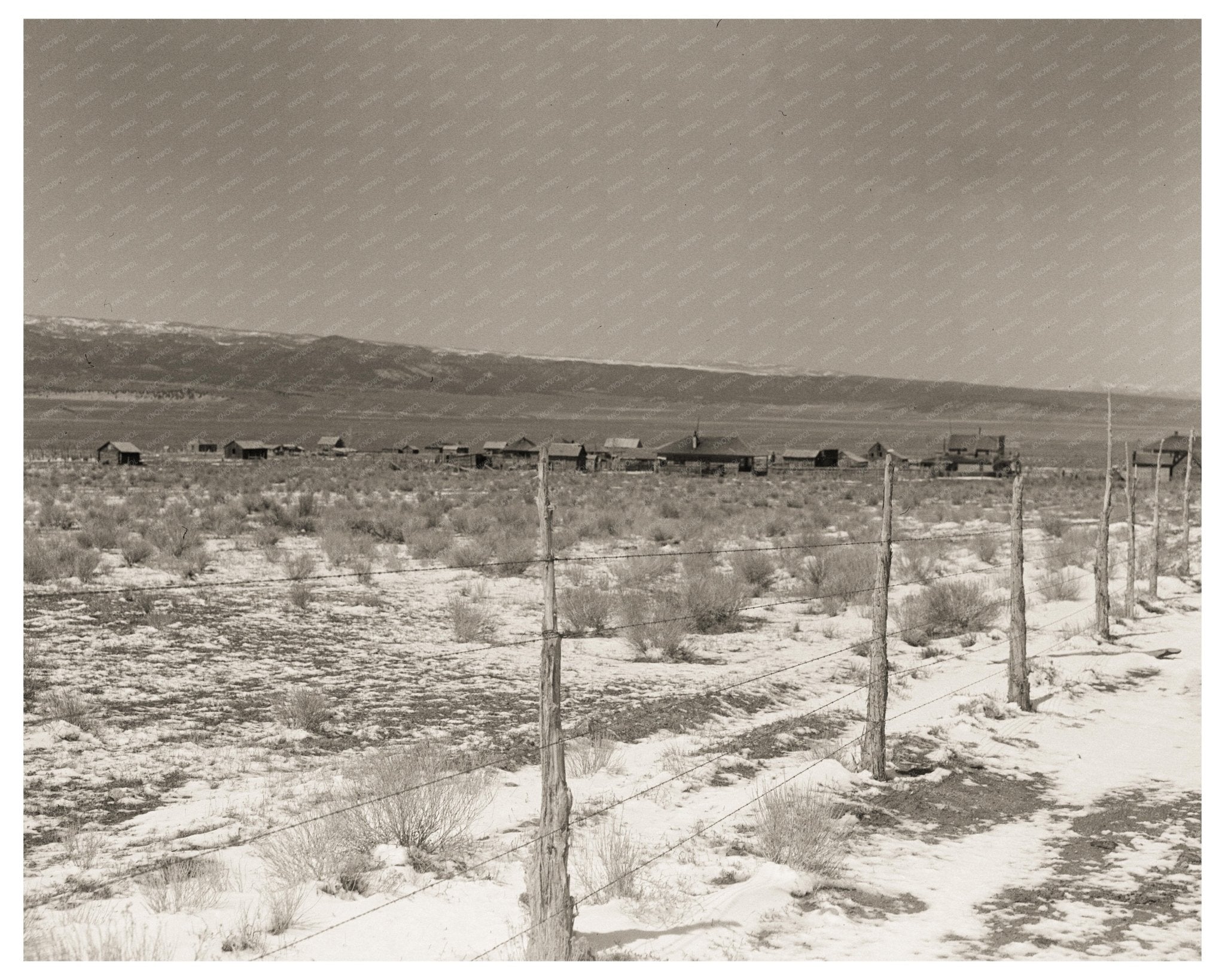 Approach to the Town Widtsoe Utah April 1936 Vintage Photo - Available at KNOWOL