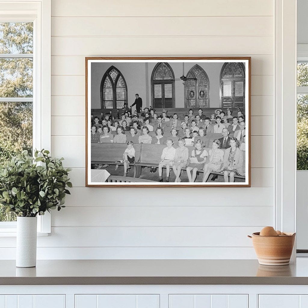 April 1939 Church Congregation in San Augustine Texas - Available at KNOWOL