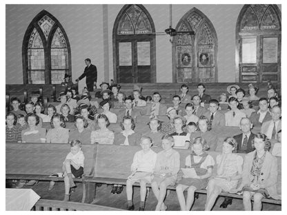 April 1939 Church Congregation in San Augustine Texas - Available at KNOWOL