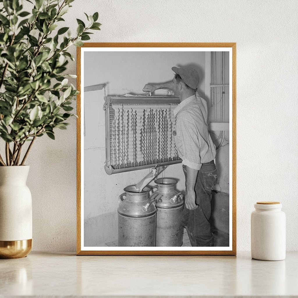 Arizona Dairy Farm Milk Cooling May 1940 Image - Available at KNOWOL