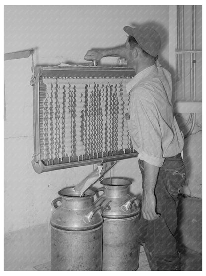 Arizona Dairy Farm Milk Cooling May 1940 Image - Available at KNOWOL