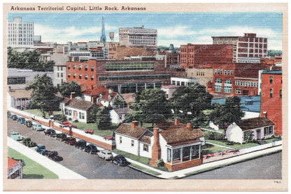 Arkansas Territorial Capitol Vintage Postcard 1930 - 1945 - Available at KNOWOL