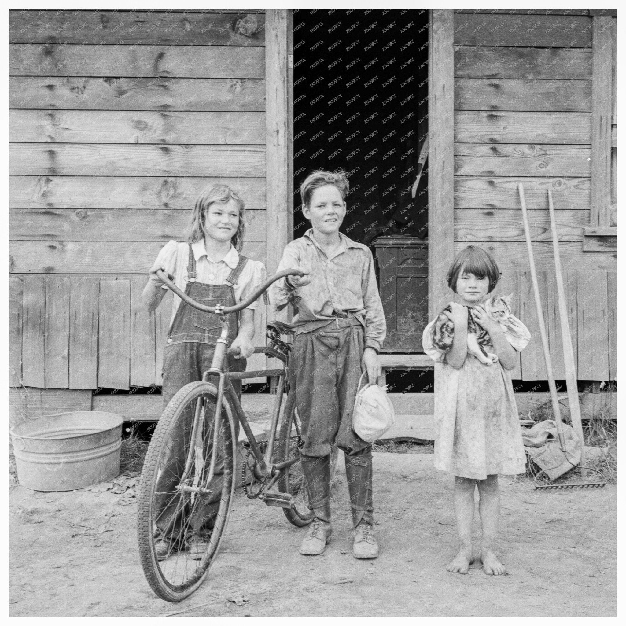 Arnold Children on Michigan Hill Thurston County 1939 - Available at KNOWOL