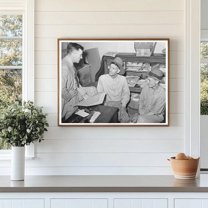 Assistant County Agent Engaging with Farmers San Augustine 1939 - Available at KNOWOL